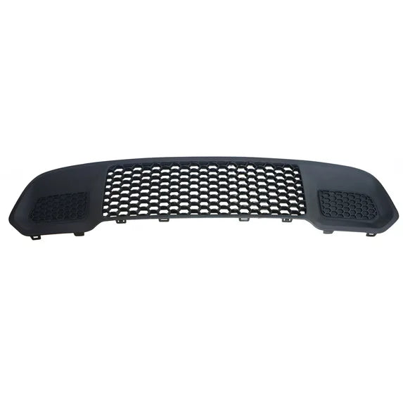 Bumper Grille Center Black Plastic