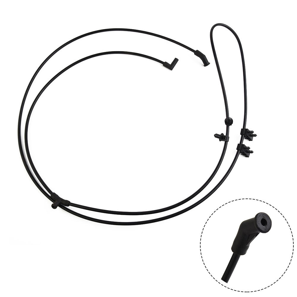 Front windshield washer nozzle hose assembly