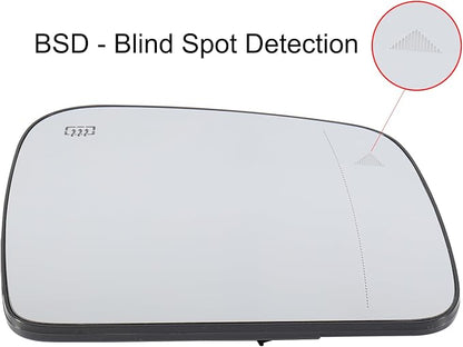 Right Side Mirror Glass Heater with Blind Spot