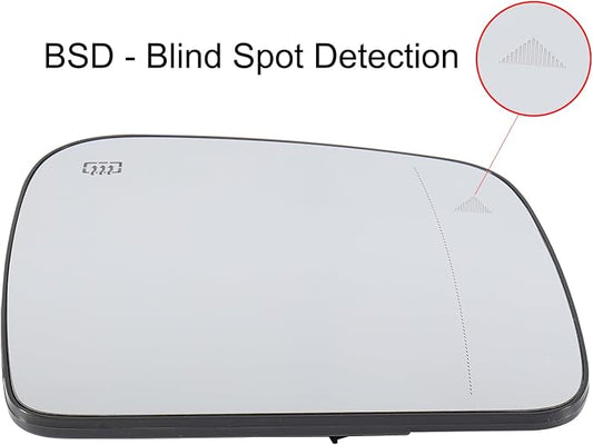 Right Side Mirror Glass Heater with Blind Spot