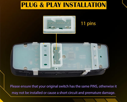 Power Window Switch for 2014-2020 - Folding