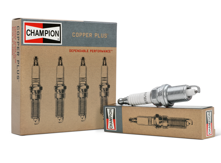 Genuine Champion 446 REC12MCC4 Coper plus Spark Plug (Set=  16 Sparks )