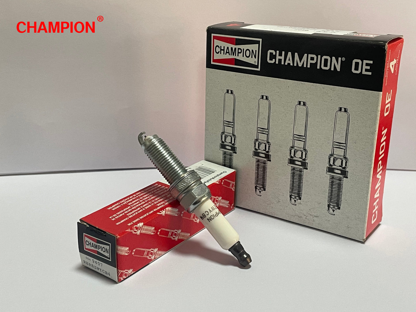Champion 9407 RER8ZWYCB4 Iridium Spark Plug (SET=6 Sparks)