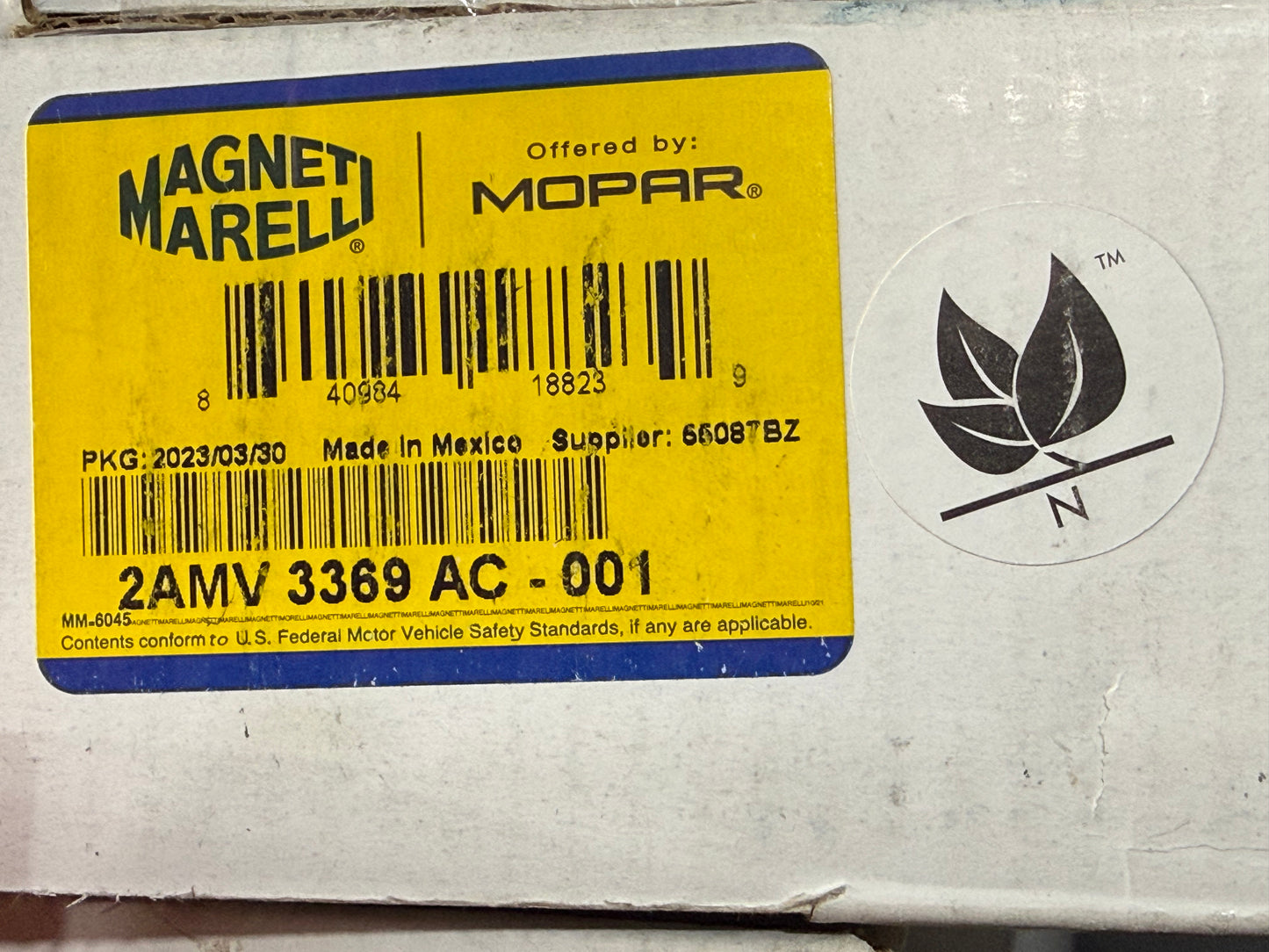 Magneti Marelli , Mopar Front disc brake pad set