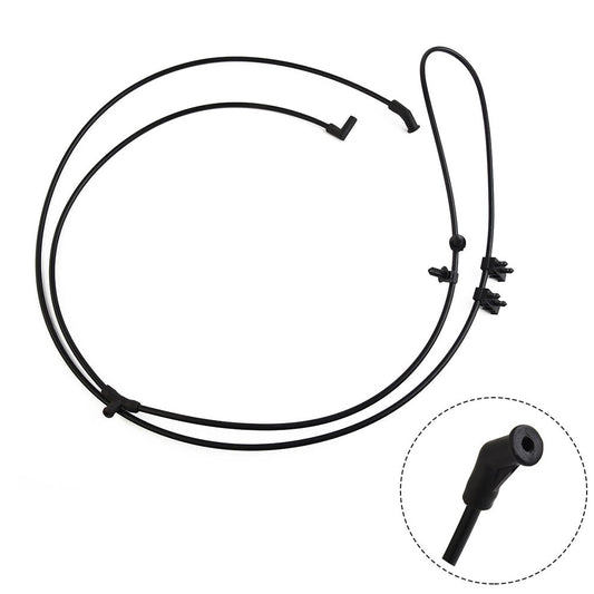 Front windshield washer nozzle hose assembly